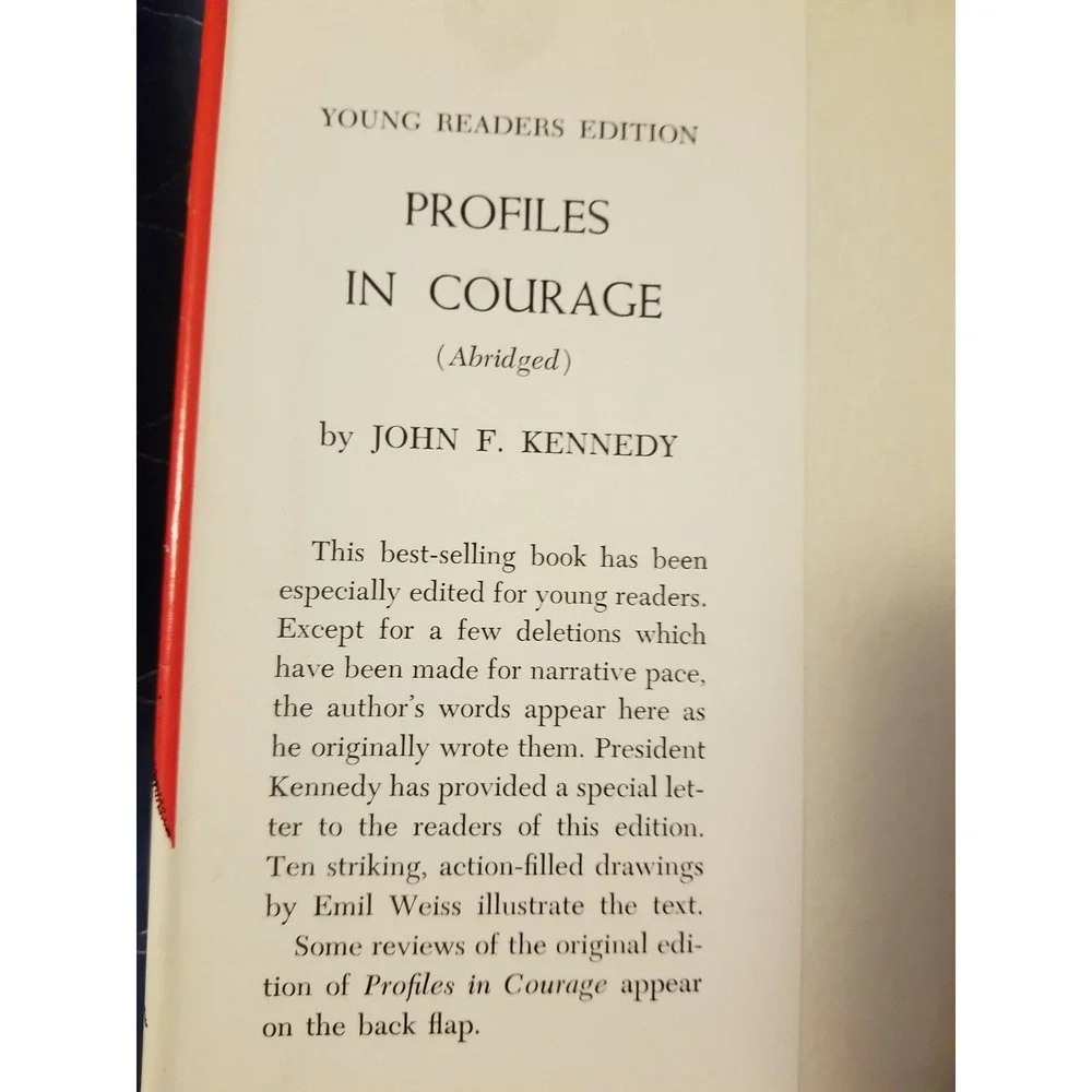 Profiles In Courage by John F. Kennedy Book -  1961